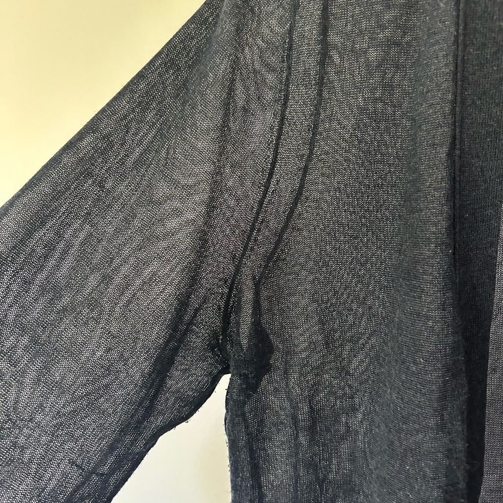 LOFT Sheer Summer Cardigan, GUC, Blue, Size M - Picture 4 of 7